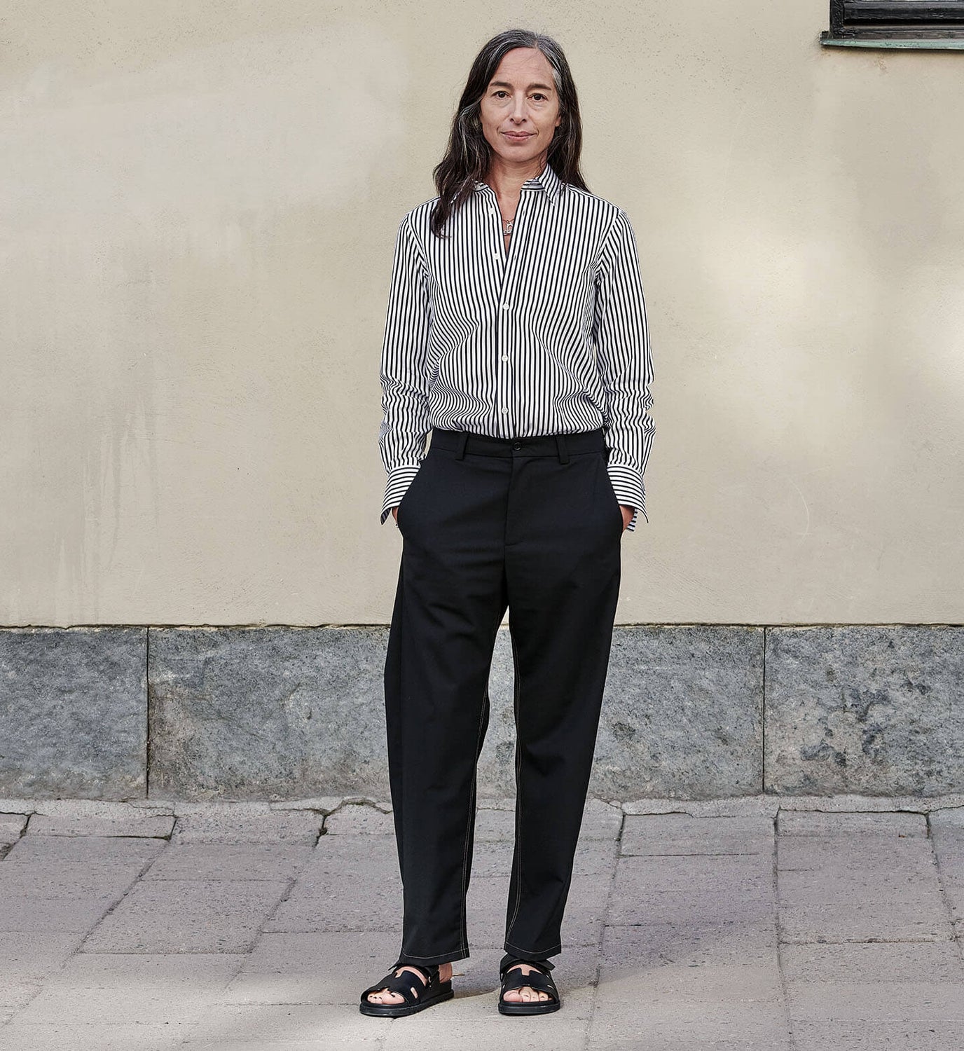 Fine Shirt Black stripe Ann Ringstrand Fine Shirt Black stripe Ann Ringstrand